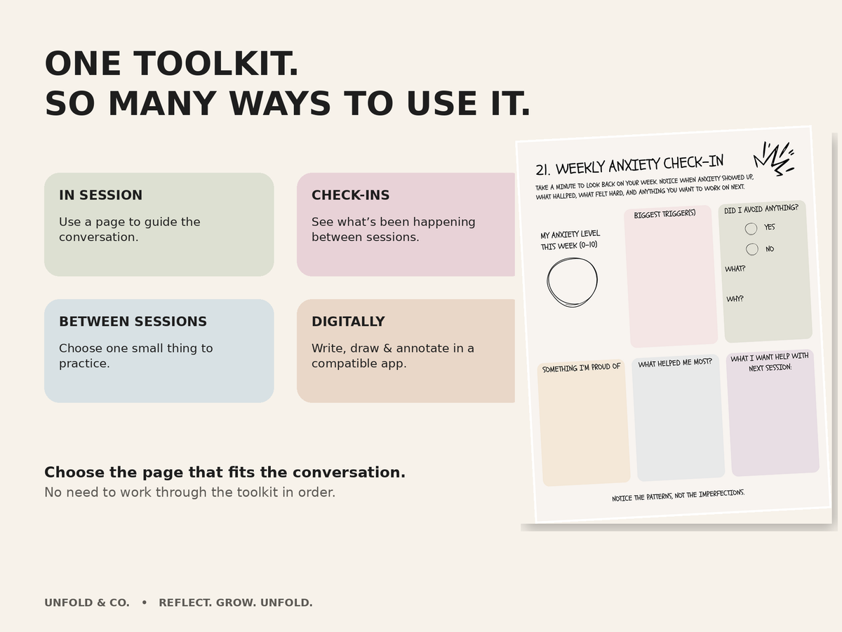 Teen Anxiety Therapy Worksheets