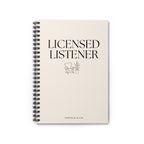 Licensed Listener: A Funny Lined Notebook for Therapists, Counselors, Social Workers & Mental Health Professionals