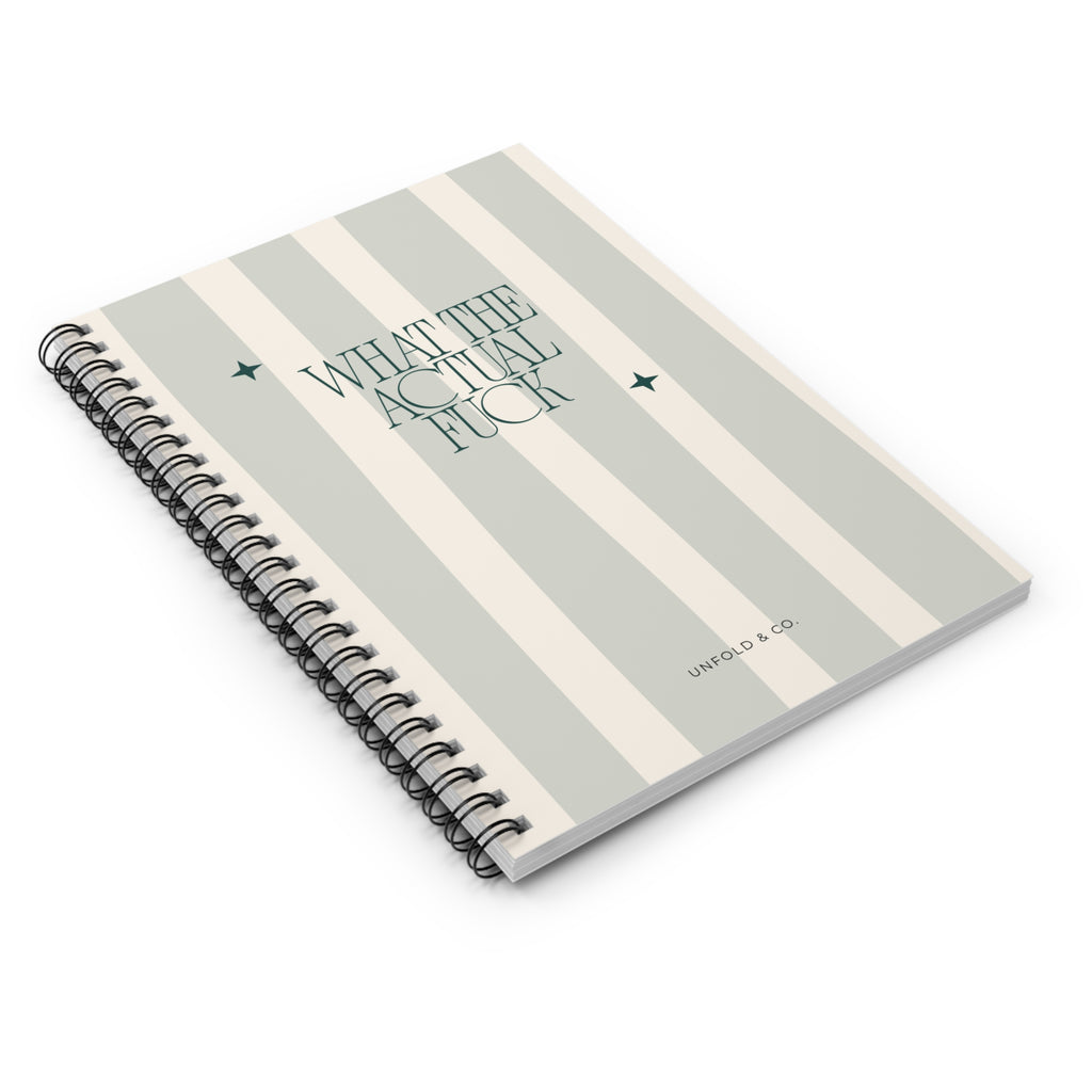 What The Actual Fuck: A Funny Lined Notebook for Thoughts, Lists, Brain Dumps & General Chaos