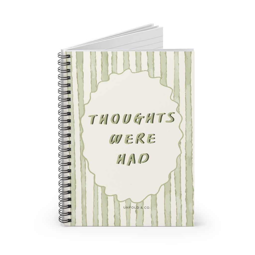 Thoughts Were Had: A Funny Lined Notebook for Brain Dumps, Random Thoughts, Lists & Questionable Ideas