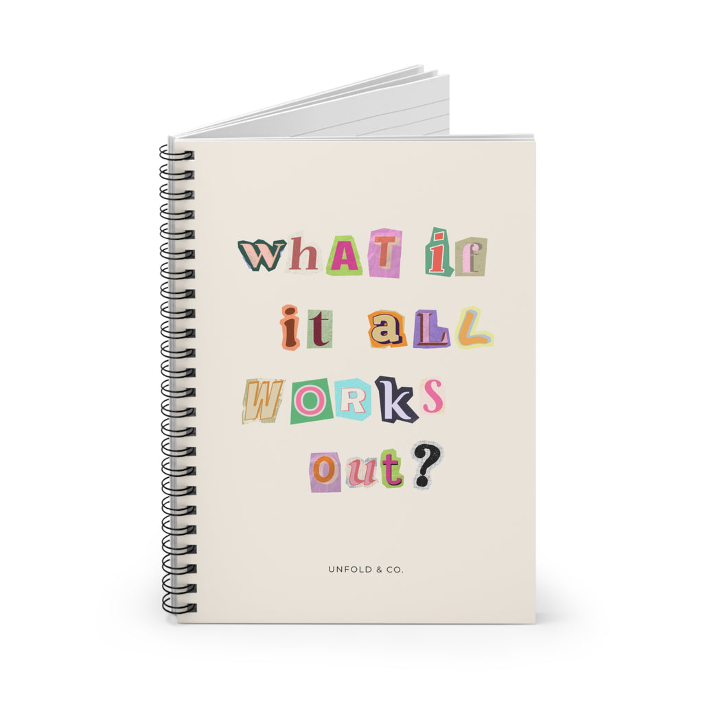 What If It All Works Out?: A Lined Notebook for Big Ideas, Fresh Starts, Brain Dumps & Everyday Thoughts