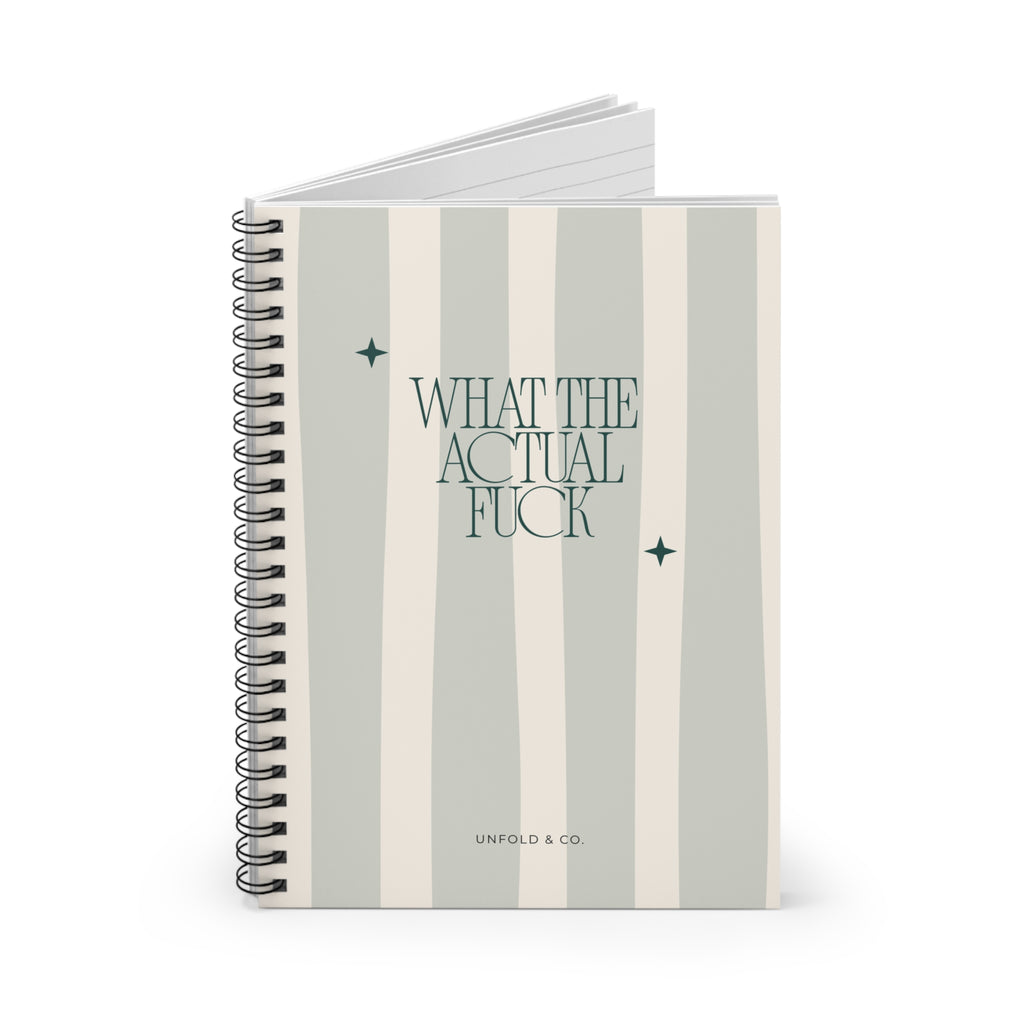 What The Actual Fuck: A Funny Lined Notebook for Thoughts, Lists, Brain Dumps & General Chaos