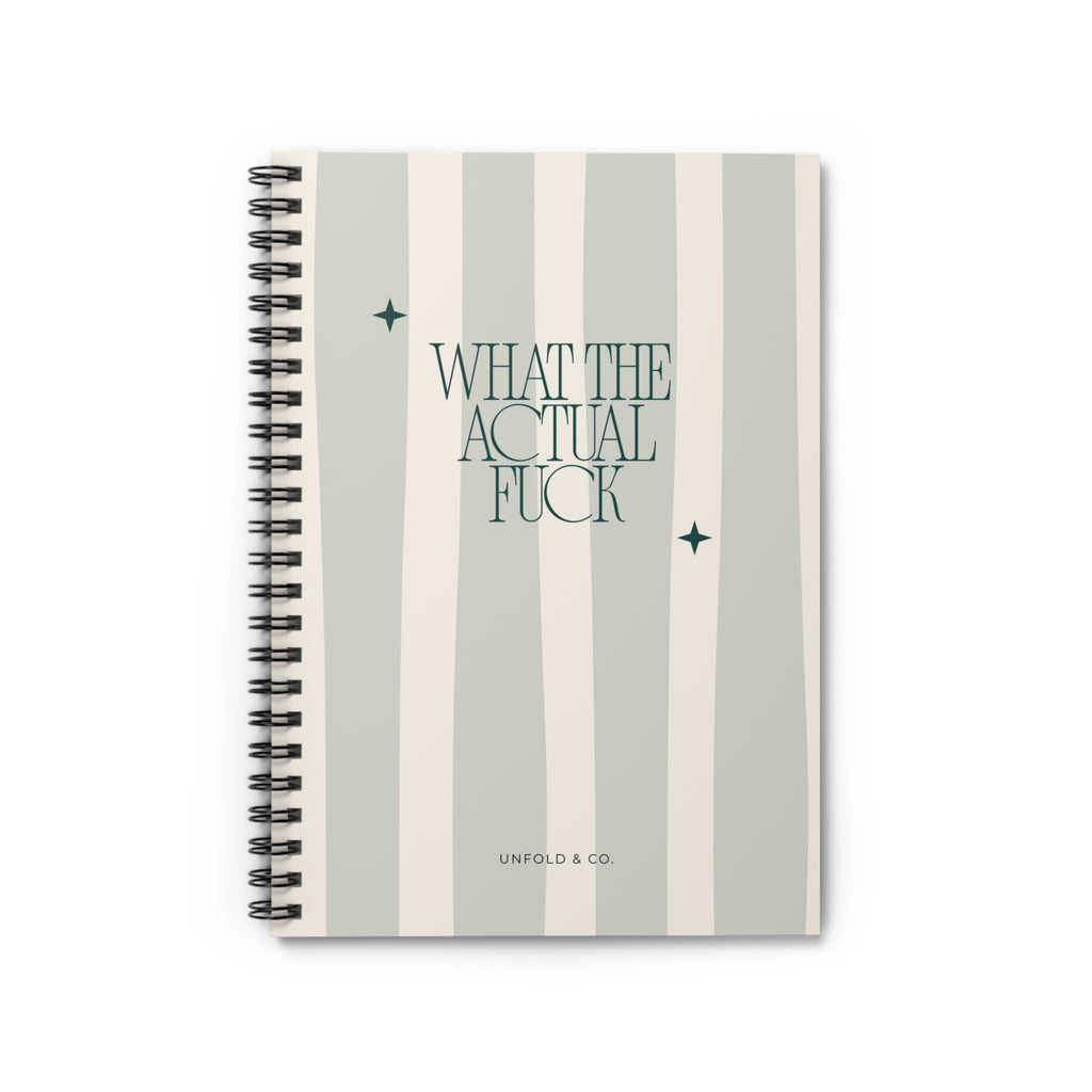 What The Actual Fuck: A Funny Lined Notebook for Thoughts, Lists, Brain Dumps & General Chaos