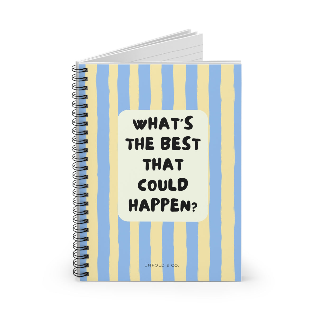 What's the Best That Could Happen?: A Lined Notebook for Big Ideas, Positive Thoughts, Brain Dumps & Everyday Notes