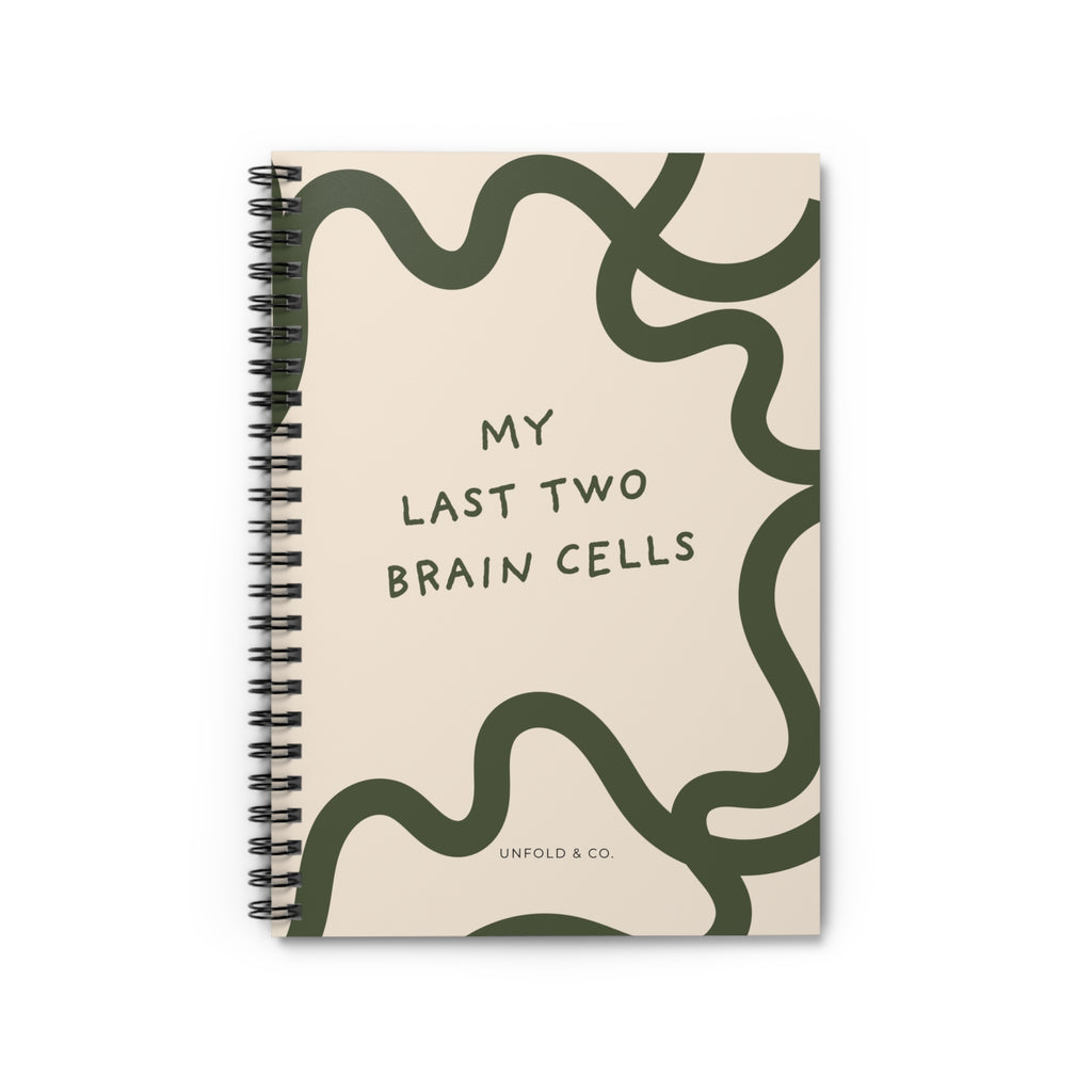 My Last Two Brain Cells: A Funny Lined Notebook for Thoughts, Lists, Brain Dumps & Questionable Ideas